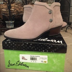 Sam Edelman Pacer Suede Booties size 7.5.
